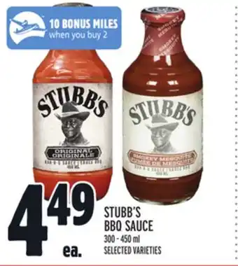 Metro STUBB'S BBQ SAUCE offer