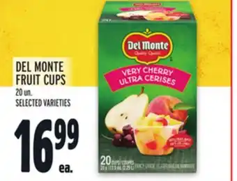Metro DEL MONTE FRUIT CUPS offer