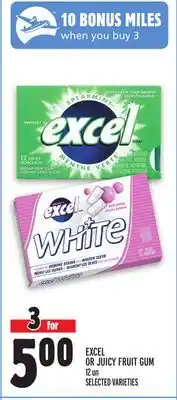 Metro EXCEL OR JUICY FRUIT GUM offer