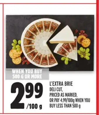 Metro L'EXTRA BRIE offer