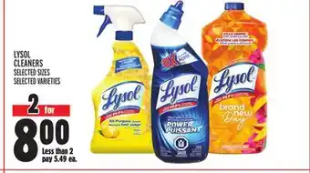 Metro LYSOL CLEANERS offer