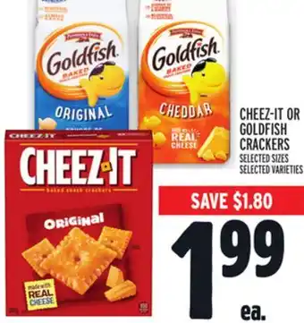 Metro CHEEZ-IT OR GOLDFISH CRACKERS offer