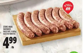 Metro STORE MADE SAUSAGES offer