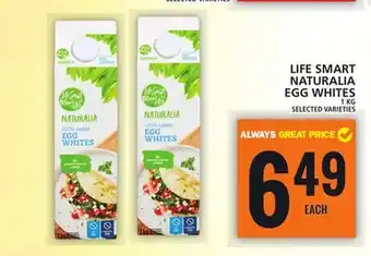 Food Basics LIFE SMART NATURALIA EGG WHITES offer