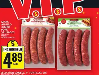 Food Basics MARC ANGELO JUMBO PORK SAUSAGES offer