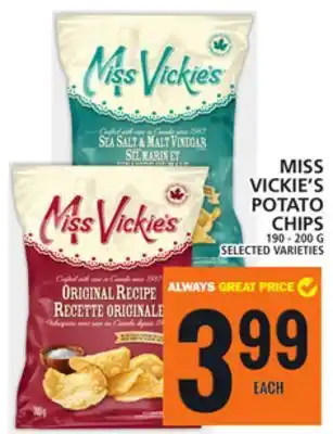 Food Basics MISS  VICKIE'S POTATO CHIPS offer