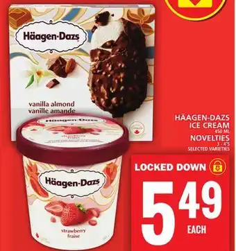 Food Basics HÄAGEN-DAZS ICE CREAM OR NOVELTIES offer