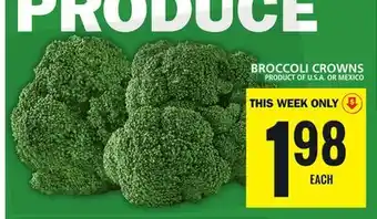 Food Basics BROCCOLI CROWNS offer