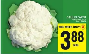 Food Basics CAULIFLOWER offer