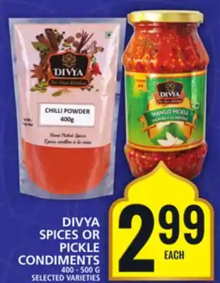 Food Basics DIVYA SPICES OR PICKLE CONDIMENTS offer