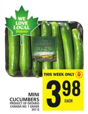 Food Basics MINI CUCUMBERS offer