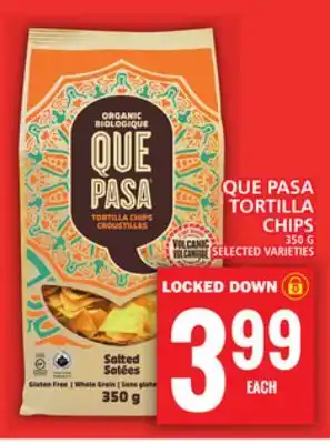 Food Basics QUE PASA TORTILLA CHIPS offer