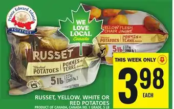 Food Basics RUSSET, YELLOW, WHITE OR RED POTATOES offer