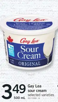 Fortinos GAY LEA SOUR CREAM, 500 mL offer