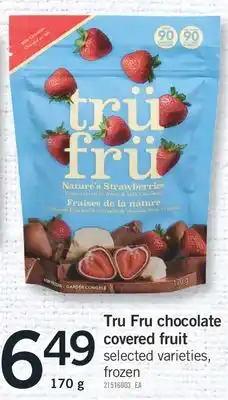 Fortinos TRU FRU CHOCOLATE COVERED FRUIT, 170 g offer