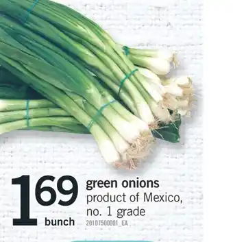 Fortinos BUNCH GREEN ONIONS offer