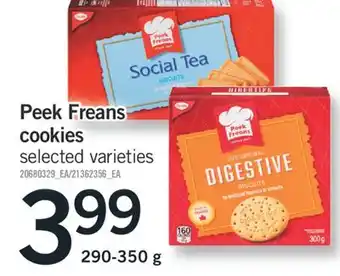 Fortinos PEEK FREANS COOKIES, 290-350 g offer