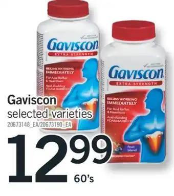 Fortinos GAVISCON, 60's offer