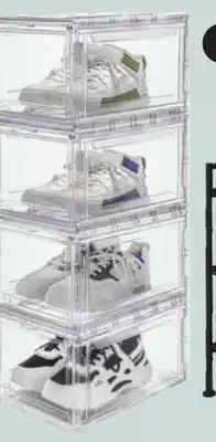 Canadian Tire Premium Stackable Shoe Box Set, 4-Pc offer