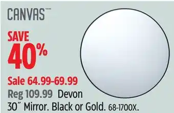 Canadian Tire CANVAS Devon 30˝ Mirror offer