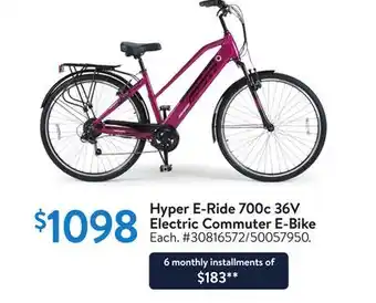 Walmart Hyper E-Ride 700C 36V Electric Commuter E-Bike offer