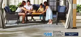 Walmart Hometrends Belmont 4-Piece Conversation Set offer