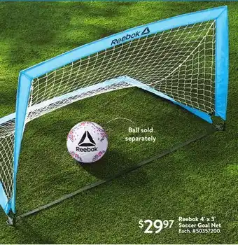 Walmart Reebok 4'x3' Soccer Goal Net offer