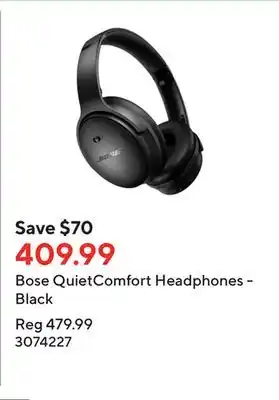 Staples Bose QuietComfort Headphones - Black offer