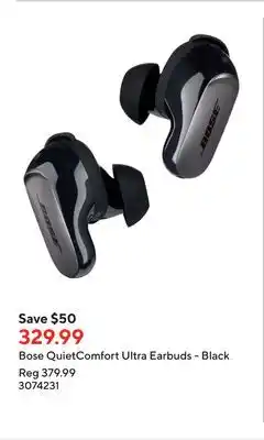 Staples Bose QuietComfort Ultra Earbuds - Black offer