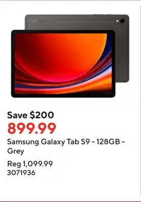 Staples Samsung Galaxy Tab S9 - 128GB - Grey offer