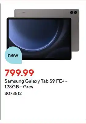 Staples Samsung Galaxy Tab S9 FE+ - 128GB - Grey offer