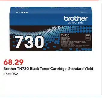 Staples Brother TN730 Black Toner Cartridge, Standard Yield offer
