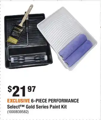 Home Depot EXCLUSIVE 6-PIECE PERFORMANCE Select Gold Series Paint Kit offer