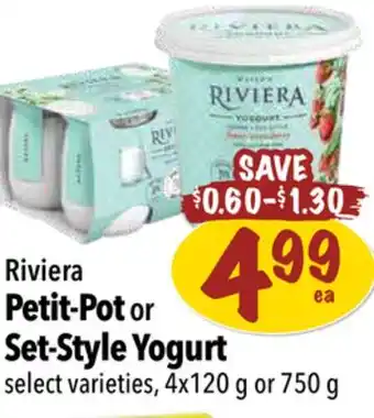 Farm Boy Riviera Petit-Pot or Set-Style Yogurt offer