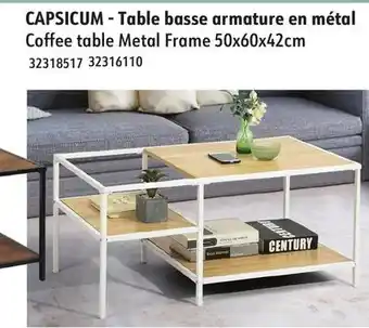 Sushi Shop CAPSICUM Coffee table Metal Frame offer