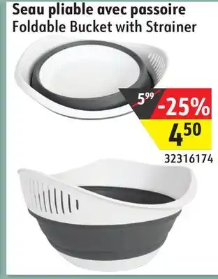 Sushi Shop Foldable Bucket with Strainer offer