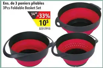 Sushi Shop 3Pcs Foldable Basket Set offer