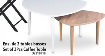 Sushi Shop Set of 2Pcs Coffee Table offer
