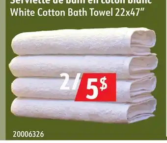 Sushi Shop White Cotton Bath Towel offer