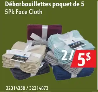 Hart 5Pk Face Cloth offer