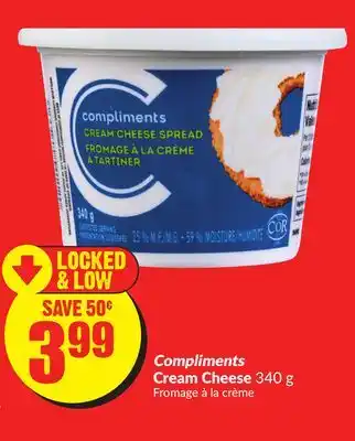 FreshCo Compliments Cream Cheese 340 g offer
