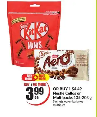 FreshCo Nestle Cellos or Multipacks 135-203 g offer