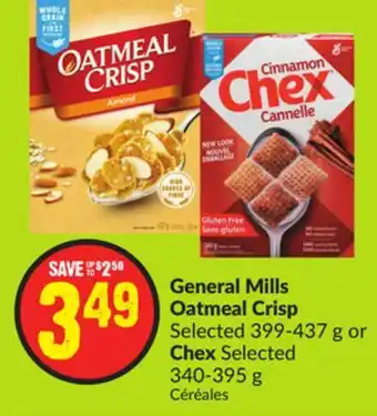FreshCo General Mills Oatmeal Crisp 399-437 g Chex 340-395 g offer