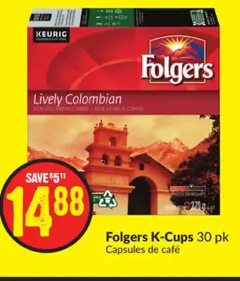 FreshCo Folgers k-Cups 30 pk offer