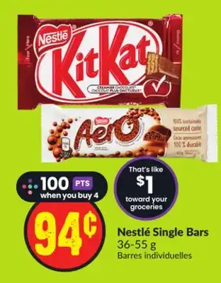 FreshCo Nestle Single Bars 36-55g offer