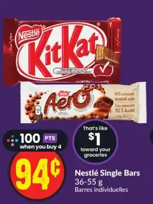 Chalo FreshCo Nestlé Single Bars 36-55 g offer