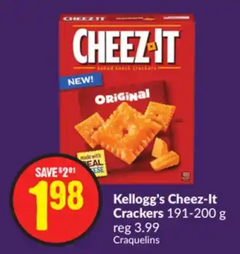 Chalo FreshCo Kellogg's Cheez-It Crackers 191-200 g offer