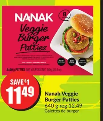 Chalo FreshCo Nanak Veggie Burger Patties 640 g offer