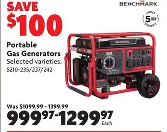 Home Hardware Portable Gas Generators offer