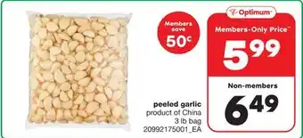 Wholesale Club PEELED GARLIC, 3 LB BAG offer